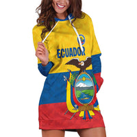 Ecuador Football Custom Hoodie Dress La Tricolor Pride - Wonder Print Shop
