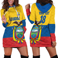 Ecuador Football Custom Hoodie Dress La Tricolor Pride - Wonder Print Shop