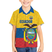 Ecuador Football Custom Kid Hawaiian Shirt La Tricolor Pride - Wonder Print Shop
