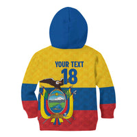 Ecuador Football Custom Kid Hoodie La Tricolor Pride - Wonder Print Shop