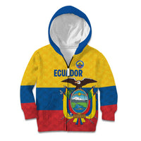 Ecuador Football Custom Kid Hoodie La Tricolor Pride - Wonder Print Shop