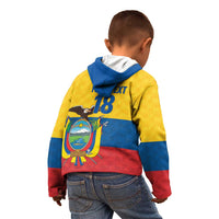 Ecuador Football Custom Kid Hoodie La Tricolor Pride - Wonder Print Shop