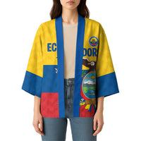 Ecuador Football Custom Kimono La Tricolor Pride - Wonder Print Shop