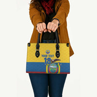 Ecuador Football Custom Leather Bag La Tricolor Pride - Wonder Print Shop
