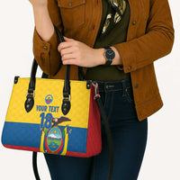 Ecuador Football Custom Leather Bag La Tricolor Pride - Wonder Print Shop