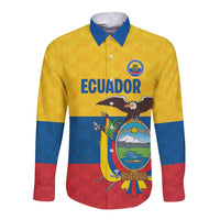 Ecuador Football Custom Long Sleeve Button Shirt La Tricolor Pride - Wonder Print Shop