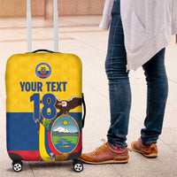 Ecuador Football Custom Luggage Cover La Tricolor Pride - Wonder Print Shop