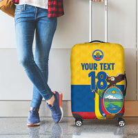 Ecuador Football Custom Luggage Cover La Tricolor Pride - Wonder Print Shop