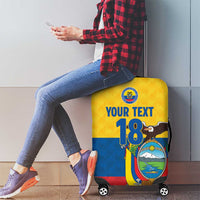 Ecuador Football Custom Luggage Cover La Tricolor Pride - Wonder Print Shop