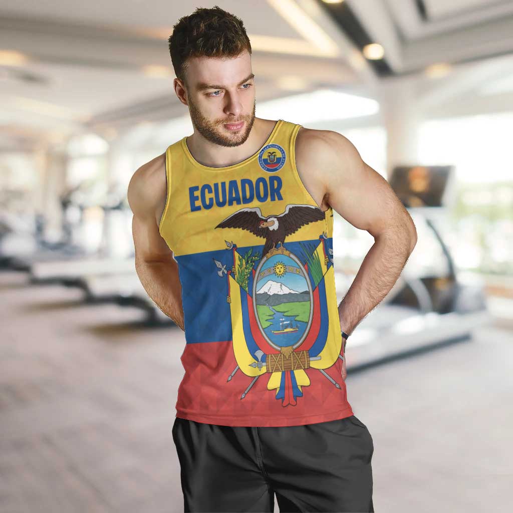 Ecuador Football Custom Men Tank Top La Tricolor Pride - Wonder Print Shop