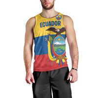 Ecuador Football Custom Men Tank Top La Tricolor Pride - Wonder Print Shop