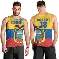 Ecuador Football Custom Men Tank Top La Tricolor Pride - Wonder Print Shop
