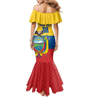 Ecuador Football Custom Mermaid Dress La Tricolor Pride - Wonder Print Shop