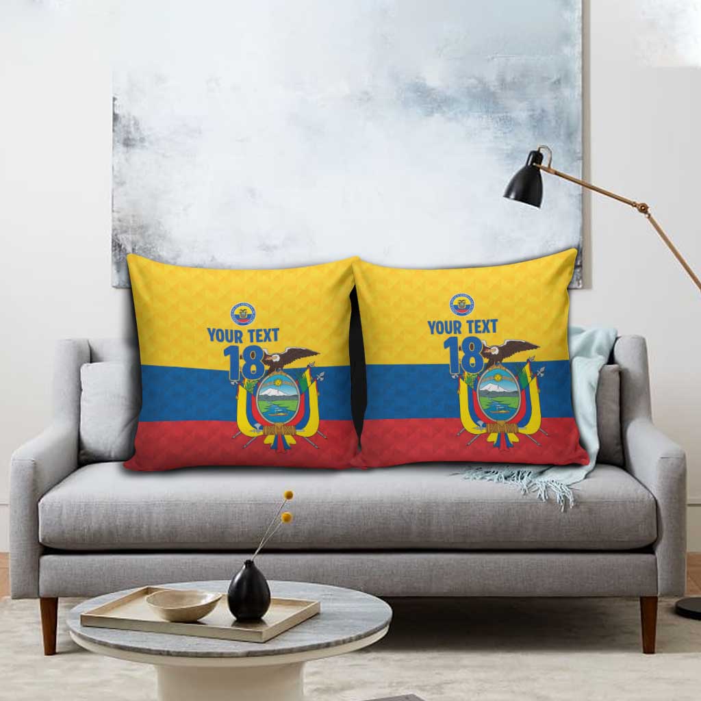 Ecuador Football Custom Pillow Cover La Tricolor Pride - Wonder Print Shop