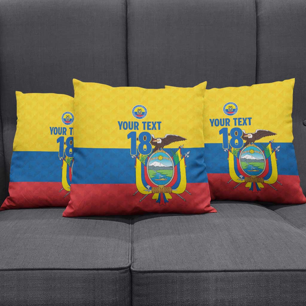 Ecuador Football Custom Pillow Cover La Tricolor Pride - Wonder Print Shop