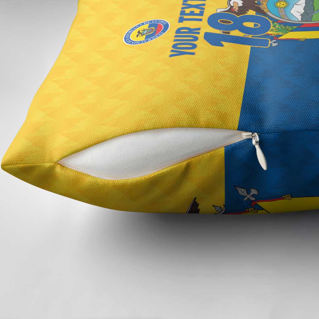 Ecuador Football Custom Pillow Cover La Tricolor Pride - Wonder Print Shop