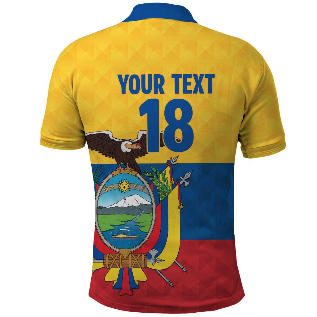 Ecuador Football Custom Polo Shirt La Tricolor Pride - Wonder Print Shop