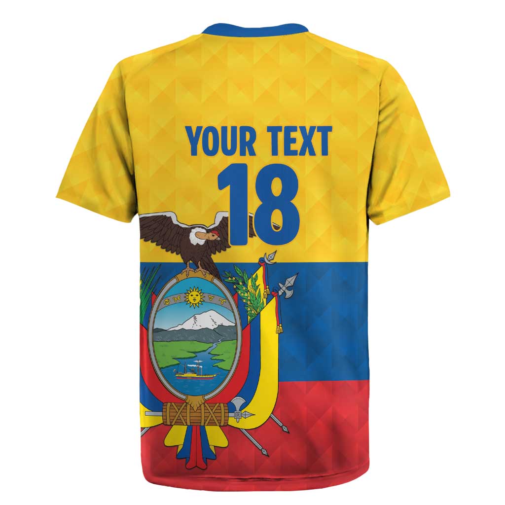 Ecuador Football Custom Rugby Jersey La Tricolor Pride - Wonder Print Shop