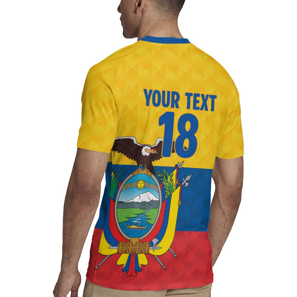 Ecuador Football Custom Rugby Jersey La Tricolor Pride - Wonder Print Shop