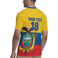 Ecuador Football Custom Rugby Jersey La Tricolor Pride - Wonder Print Shop