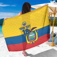 Ecuador Football Custom Sarong La Tricolor Pride - Wonder Print Shop