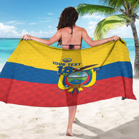 Ecuador Football Custom Sarong La Tricolor Pride - Wonder Print Shop