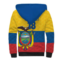 Ecuador Football Custom Sherpa Hoodie La Tricolor Pride - Wonder Print Shop