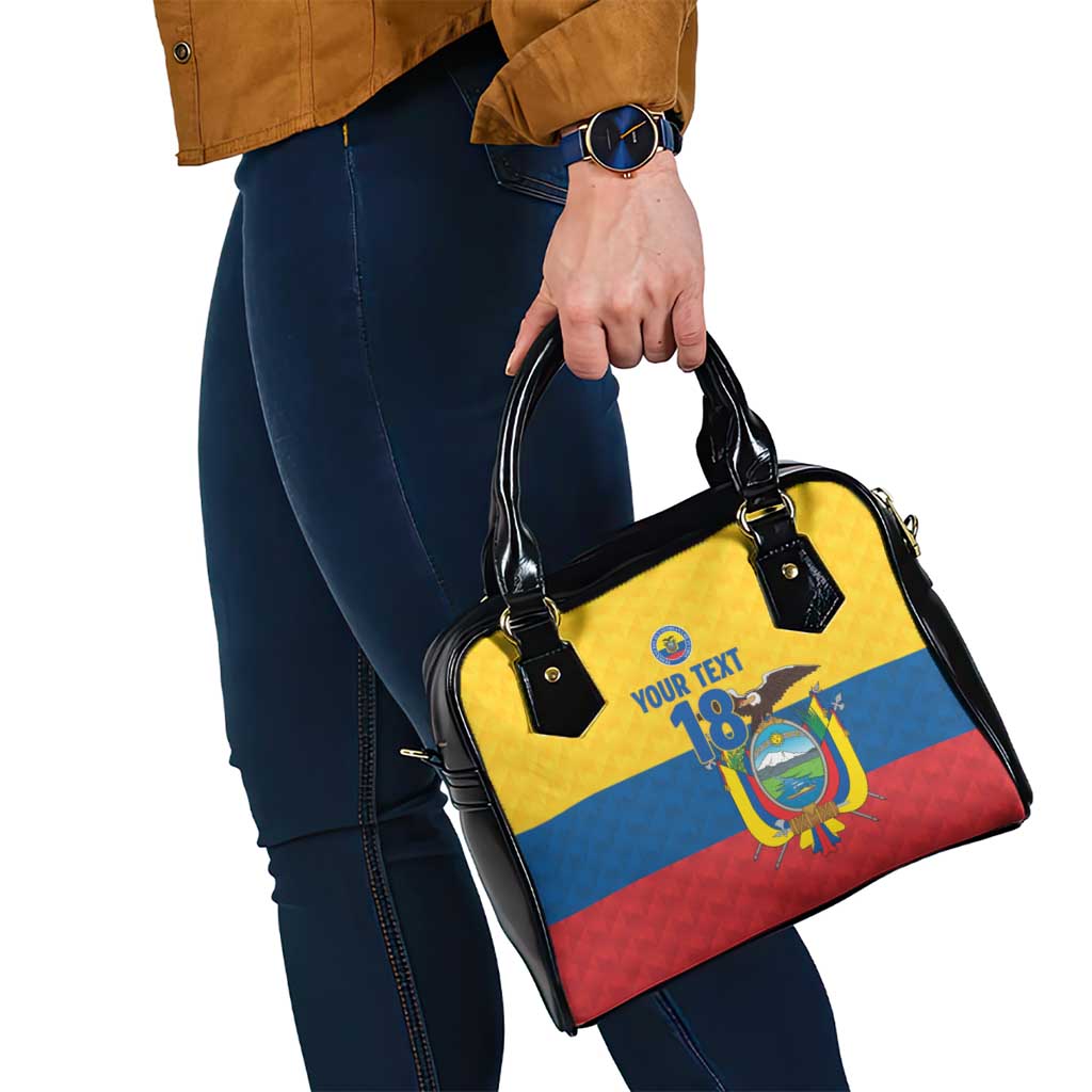 Ecuador Football Custom Shoulder Handbag La Tricolor Pride - Wonder Print Shop