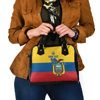Ecuador Football Custom Shoulder Handbag La Tricolor Pride - Wonder Print Shop