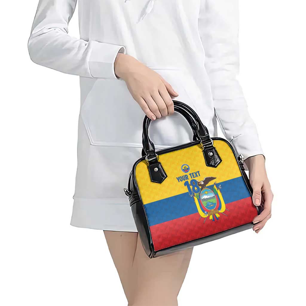 Ecuador Football Custom Shoulder Handbag La Tricolor Pride - Wonder Print Shop
