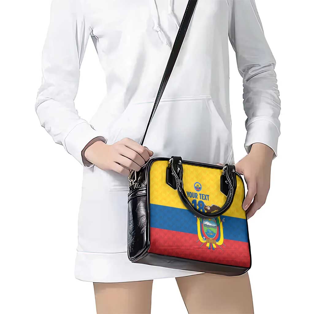 Ecuador Football Custom Shoulder Handbag La Tricolor Pride - Wonder Print Shop
