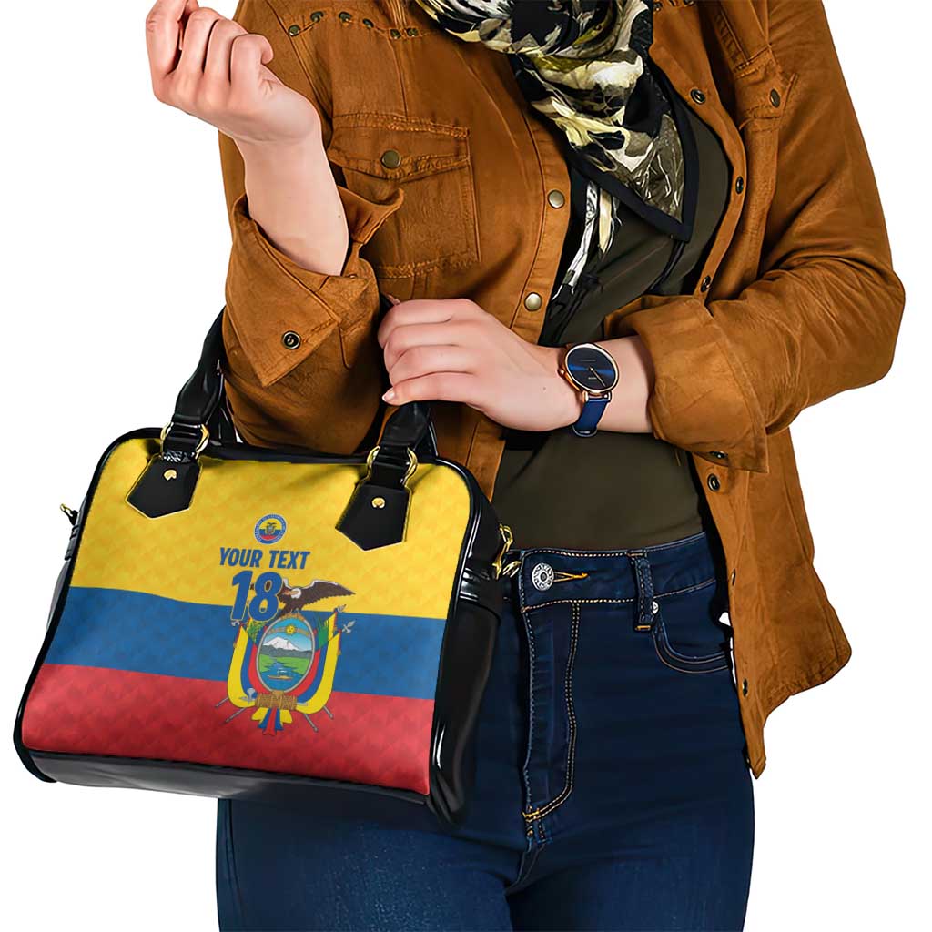 Ecuador Football Custom Shoulder Handbag La Tricolor Pride - Wonder Print Shop
