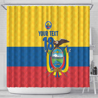 Ecuador Football Custom Shower Curtain La Tricolor Pride - Wonder Print Shop