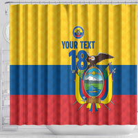 Ecuador Football Custom Shower Curtain La Tricolor Pride - Wonder Print Shop