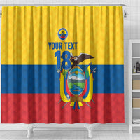 Ecuador Football Custom Shower Curtain La Tricolor Pride - Wonder Print Shop
