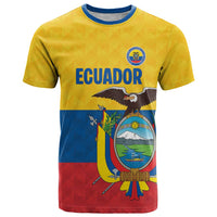 Ecuador Football Custom T Shirt La Tricolor Pride - Wonder Print Shop
