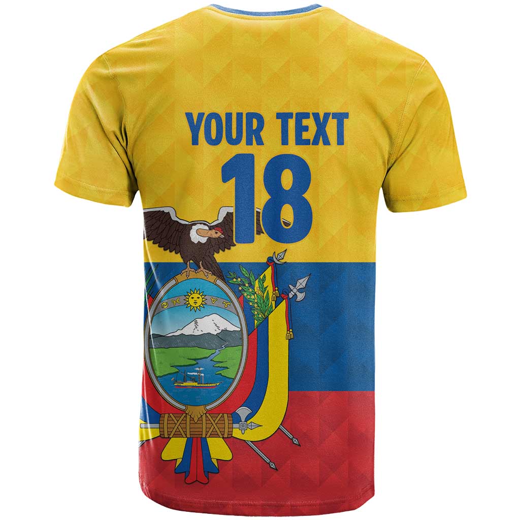 Ecuador Football Custom T Shirt La Tricolor Pride - Wonder Print Shop