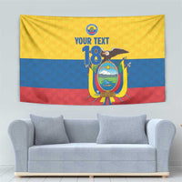 Ecuador Football Custom Tapestry La Tricolor Pride - Wonder Print Shop