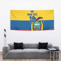 Ecuador Football Custom Tapestry La Tricolor Pride - Wonder Print Shop