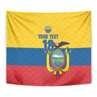 Ecuador Football Custom Tapestry La Tricolor Pride - Wonder Print Shop