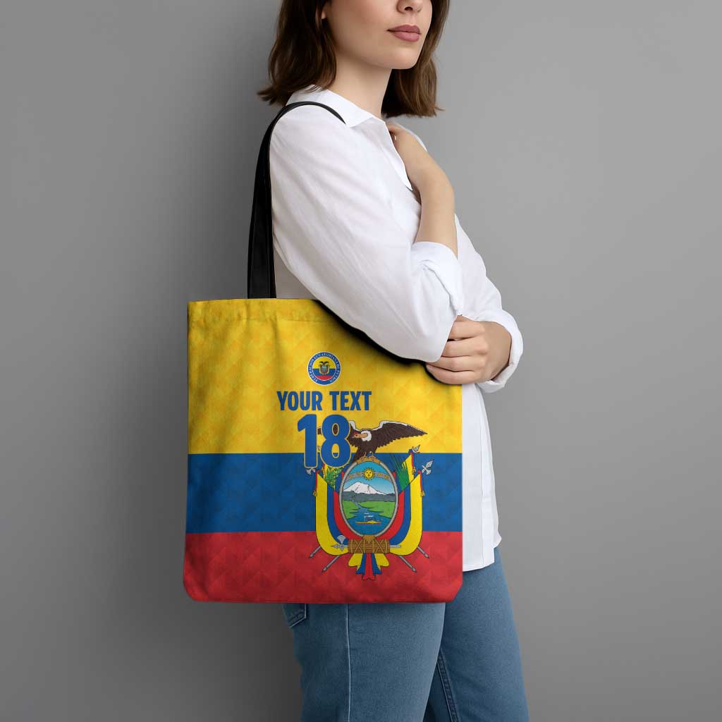 Ecuador Football Custom Tote Bag La Tricolor Pride - Wonder Print Shop