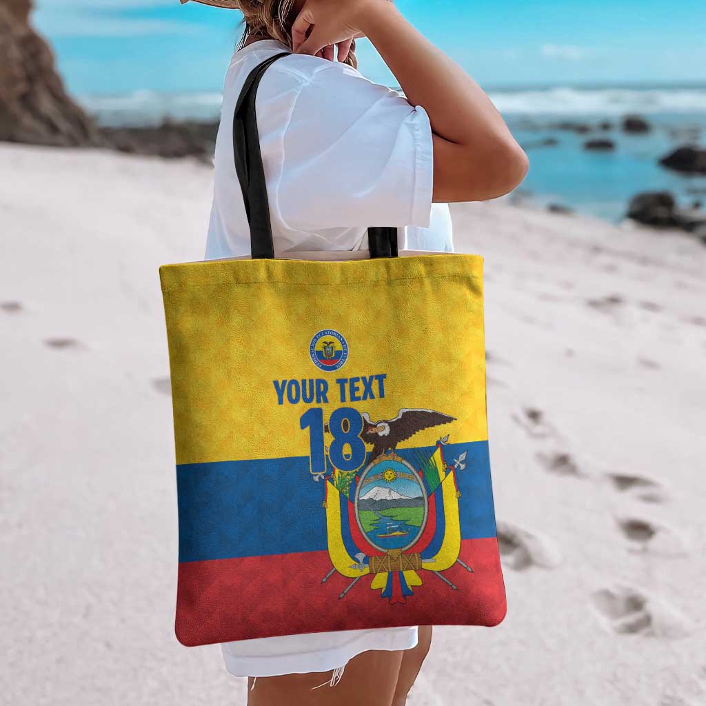 Ecuador Football Custom Tote Bag La Tricolor Pride - Wonder Print Shop