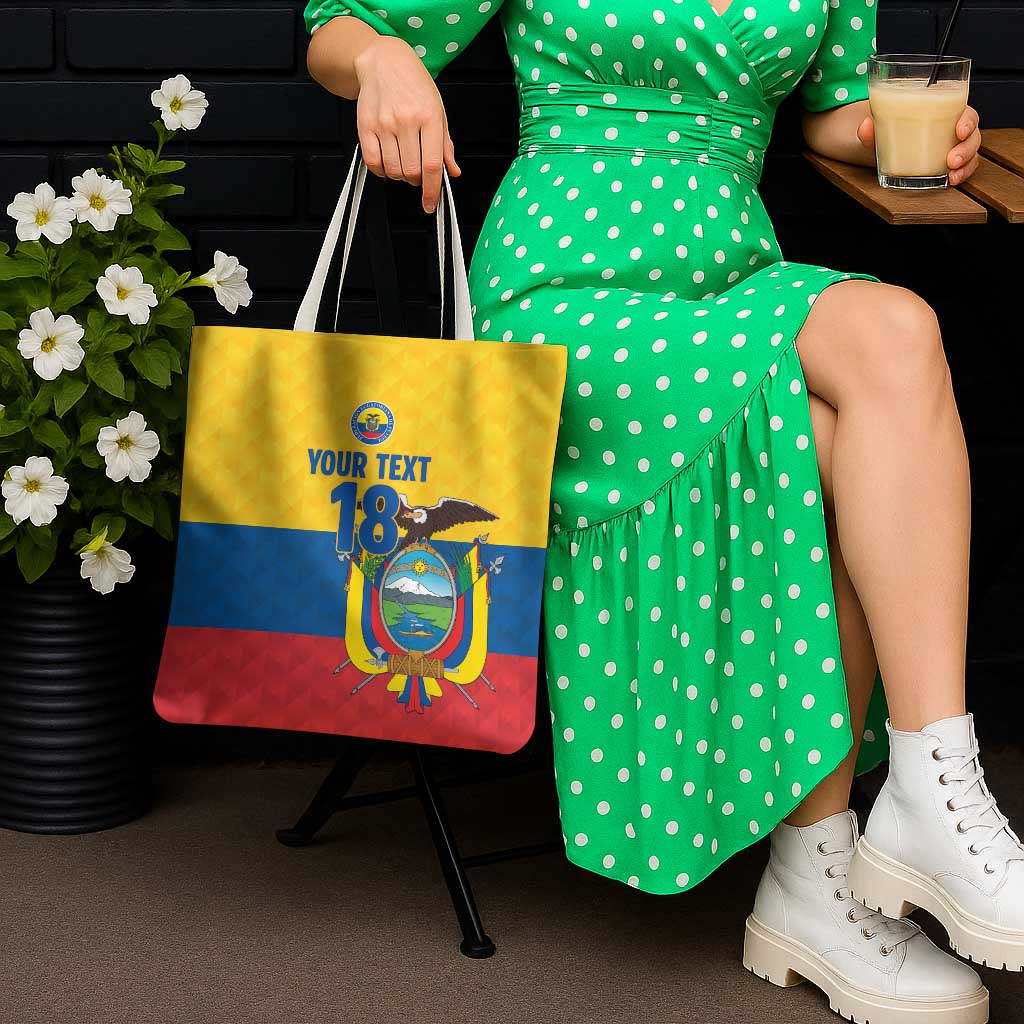 Ecuador Football Custom Tote Bag La Tricolor Pride - Wonder Print Shop