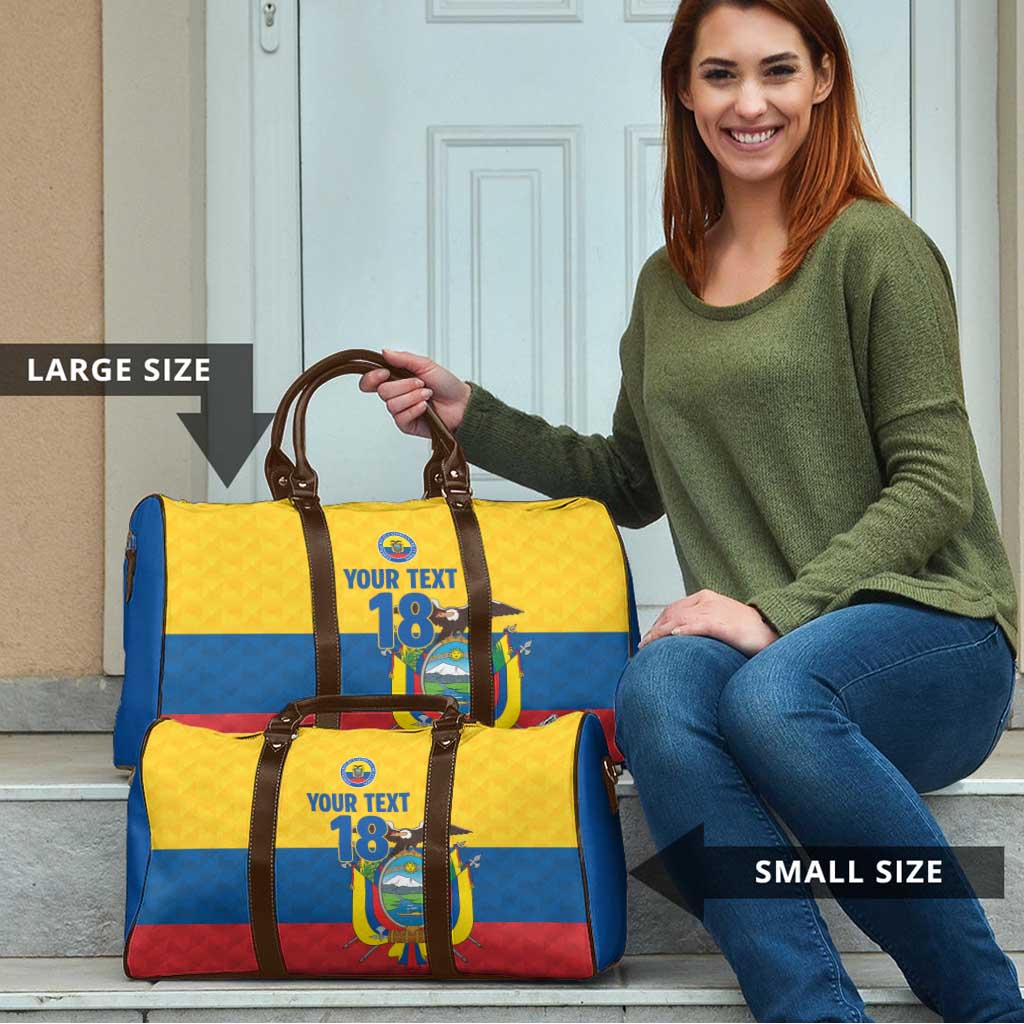 Ecuador Football Custom Travel Bag La Tricolor Pride - Wonder Print Shop
