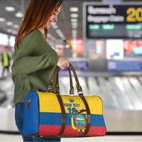 Ecuador Football Custom Travel Bag La Tricolor Pride - Wonder Print Shop
