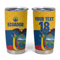 Ecuador Football Custom Tumbler Cup La Tricolor Pride - Wonder Print Shop