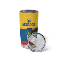 Ecuador Football Custom Tumbler Cup La Tricolor Pride - Wonder Print Shop