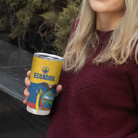 Ecuador Football Custom Tumbler Cup La Tricolor Pride - Wonder Print Shop