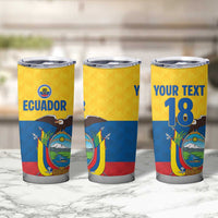 Ecuador Football Custom Tumbler Cup La Tricolor Pride - Wonder Print Shop
