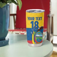 Ecuador Football Custom Tumbler Cup La Tricolor Pride - Wonder Print Shop